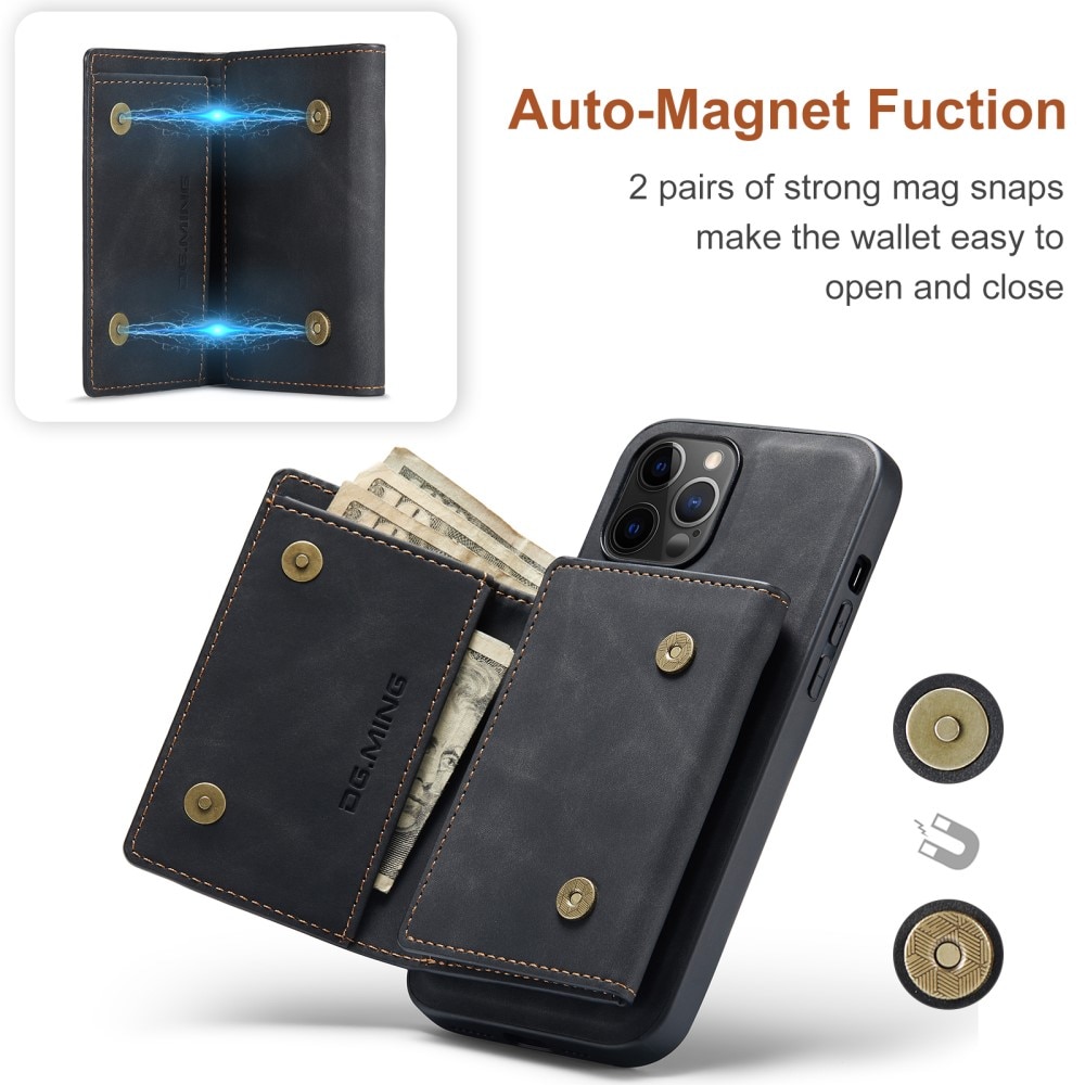 Funda Magnetic Card Slot iPhone 12 Pro Max Negro