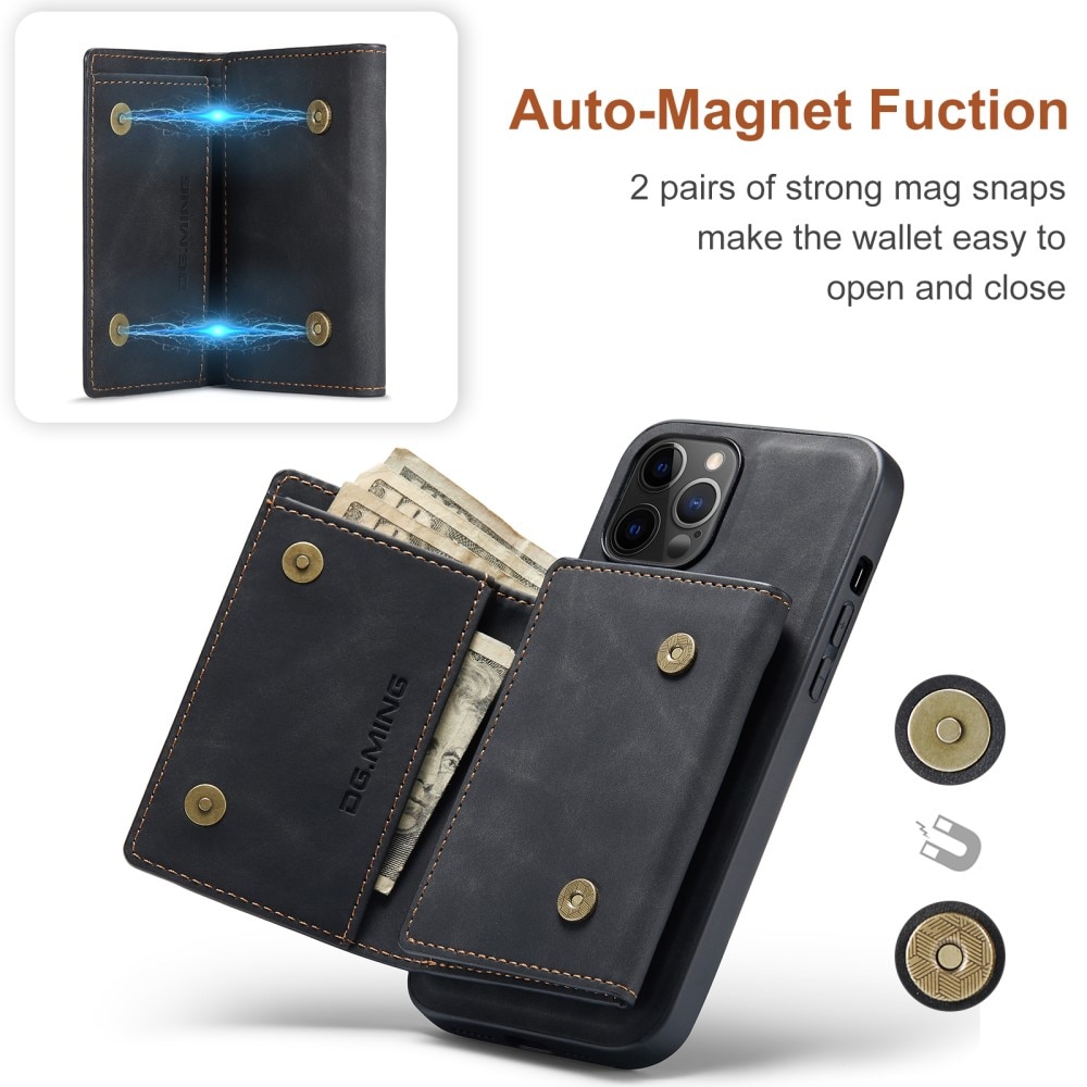 Funda Magnetic Card Slot iPhone 12 Pro Max Black