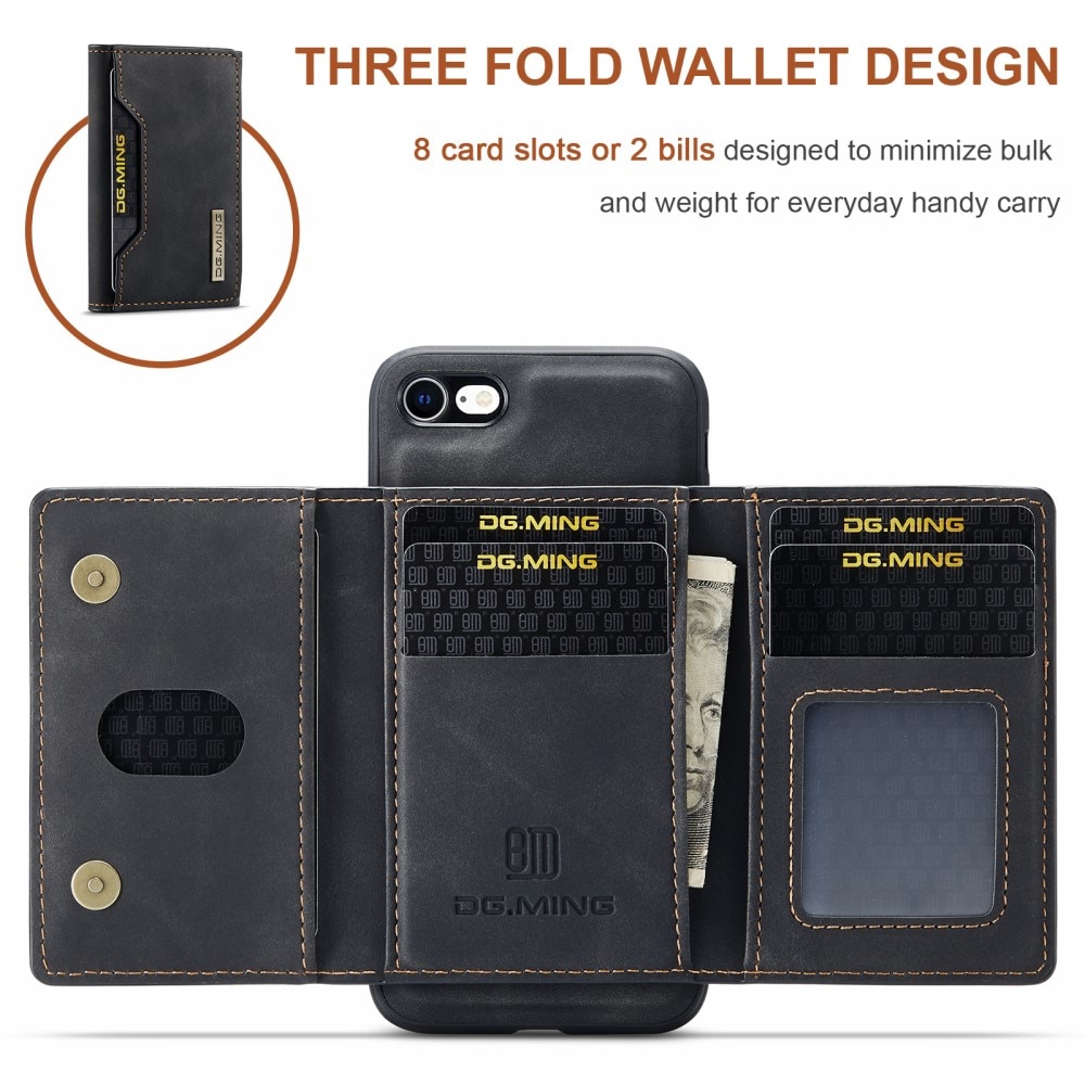 Funda Magnetic Card Slot iPhone SE (2020) Black