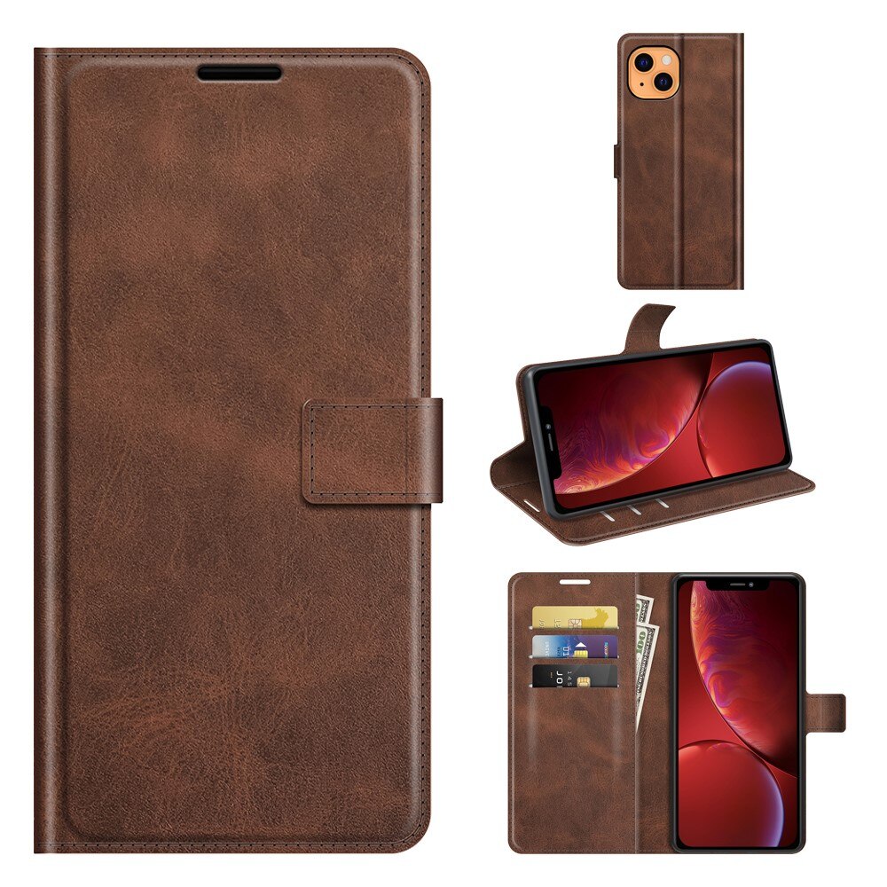 Cartera Leather Wallet iPhone 13 Mini Brown