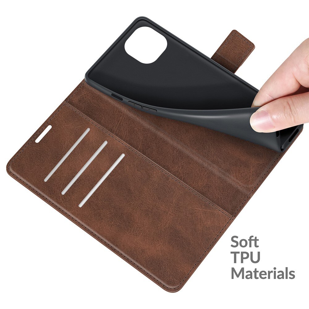 Cartera Leather Wallet iPhone 13 Mini Brown