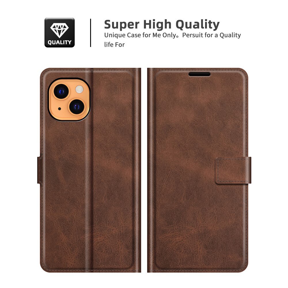 Cartera Leather Wallet iPhone 13 Mini Brown