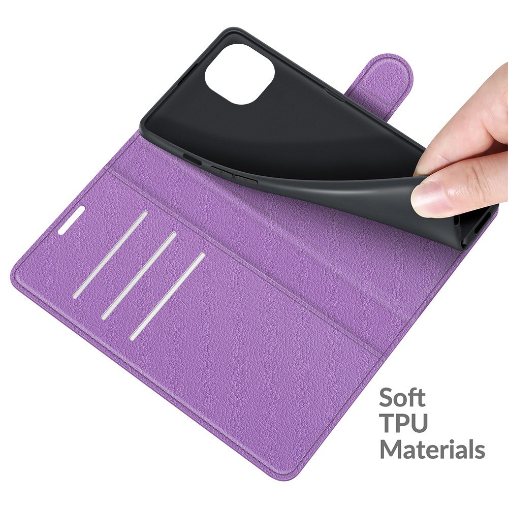 Funda cartera iPhone 13 Mini Violeta