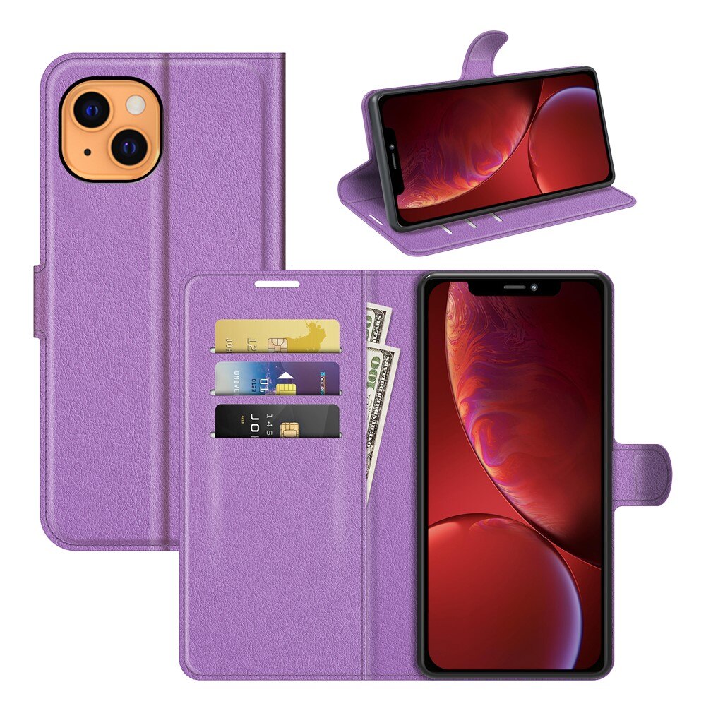 Funda cartera iPhone 13 Mini Violeta