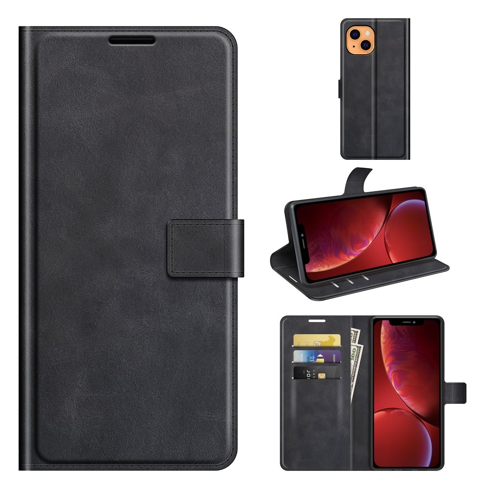 Cartera Leather Wallet iPhone 13 Black