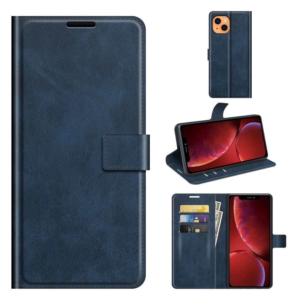 Cartera Leather Wallet iPhone 13 Blue