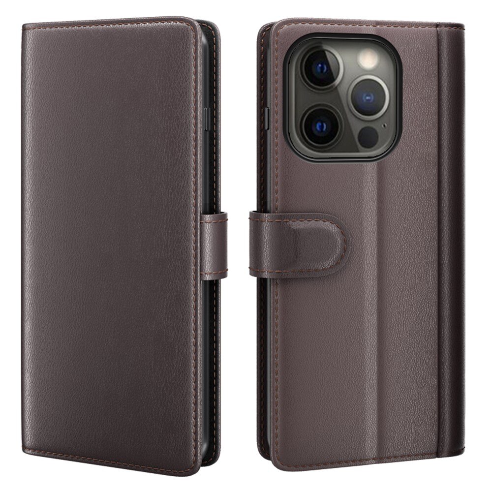 Funda de cuero genuino Apple iPhone 13 Pro Max, Marrón
