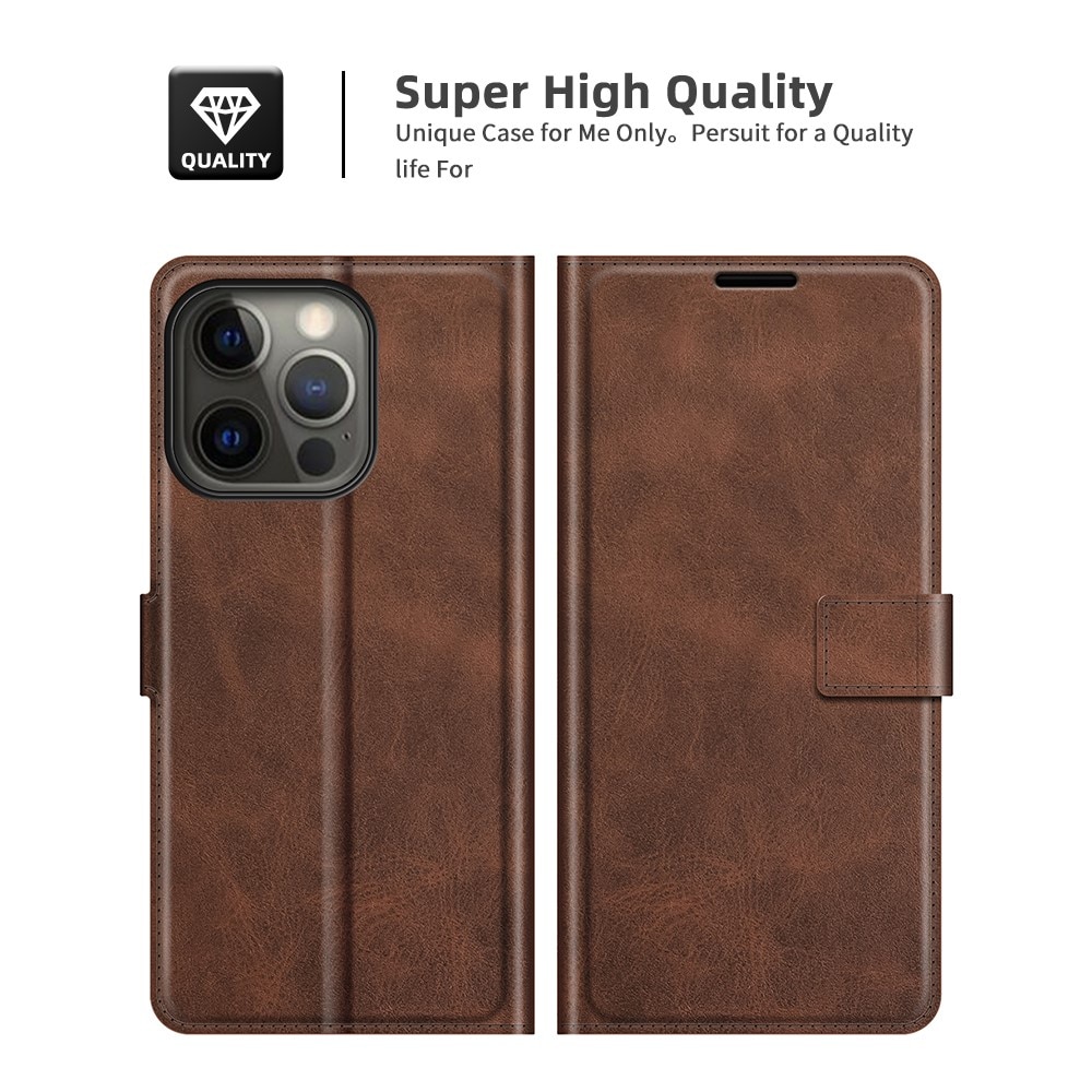 Cartera Leather Wallet iPhone 13 Pro Max Brown
