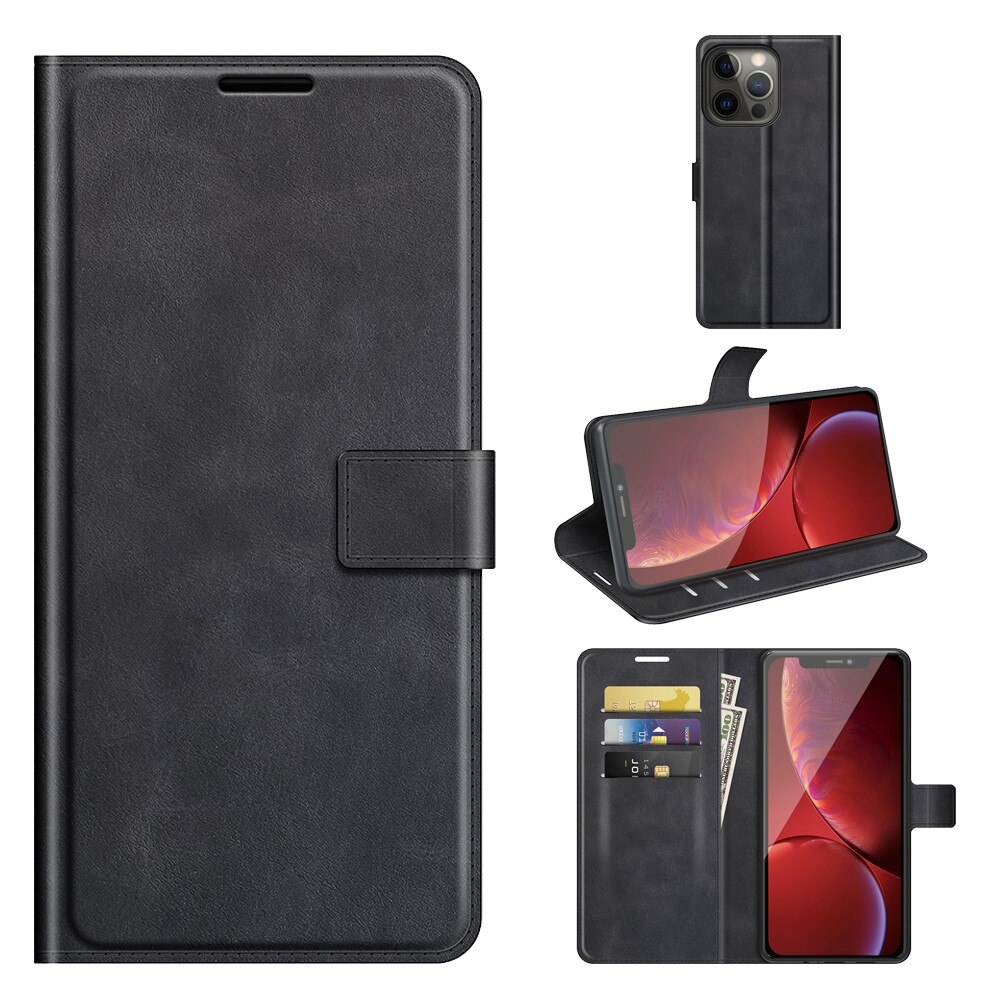 Cartera Leather Wallet iPhone 13 Pro Black