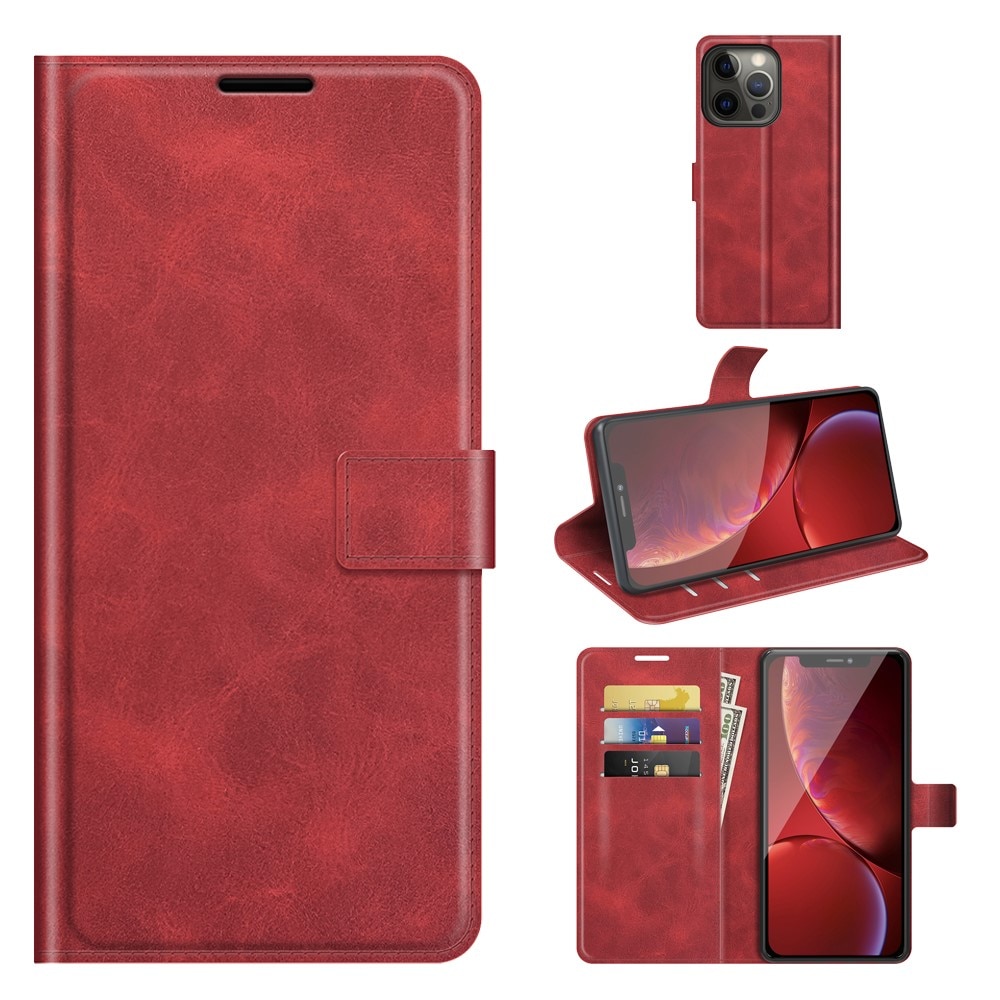 Cartera Leather Wallet iPhone 13 Pro Red