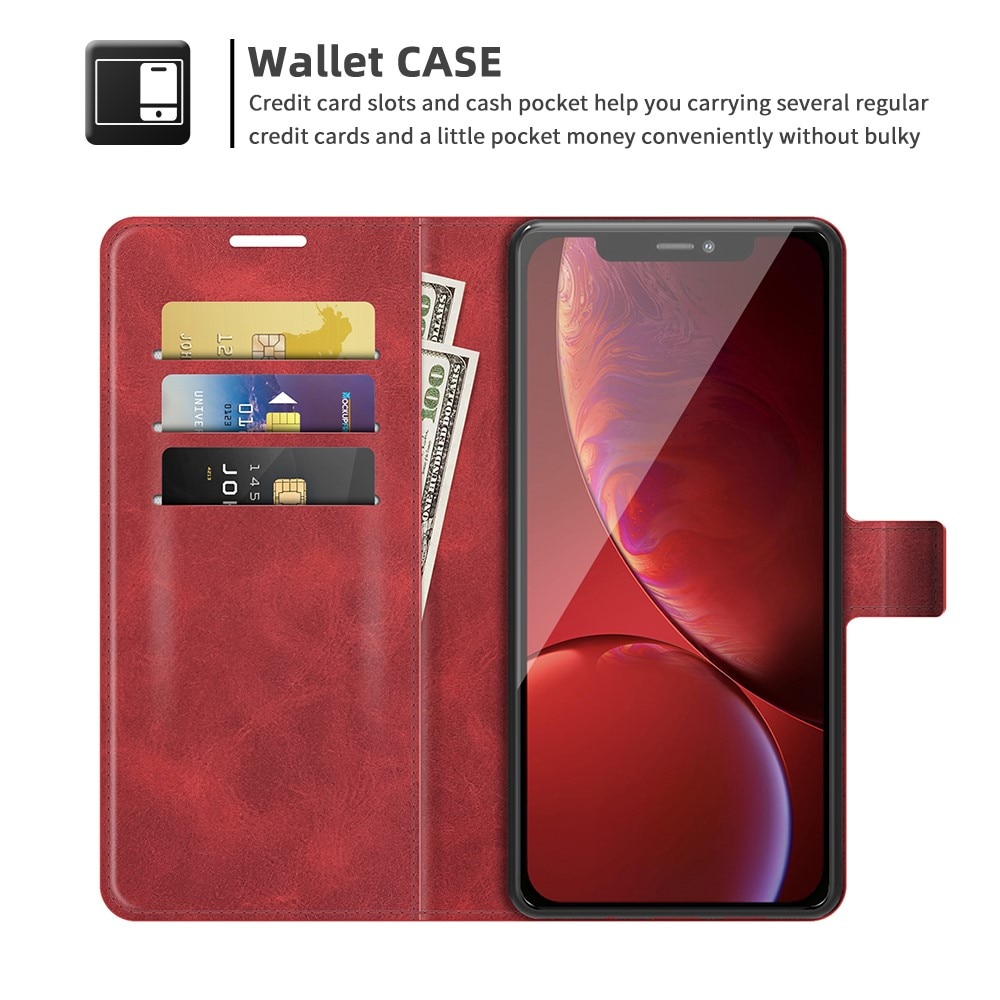 Cartera Leather Wallet iPhone 13 Pro Red