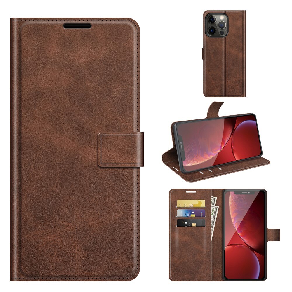 Cartera Leather Wallet iPhone 13 Pro Brown