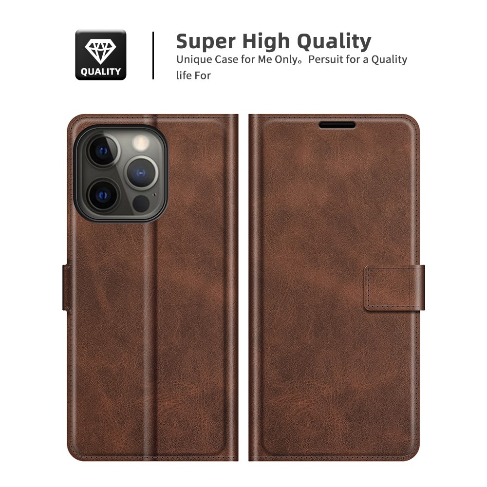 Cartera Leather Wallet iPhone 13 Pro Brown