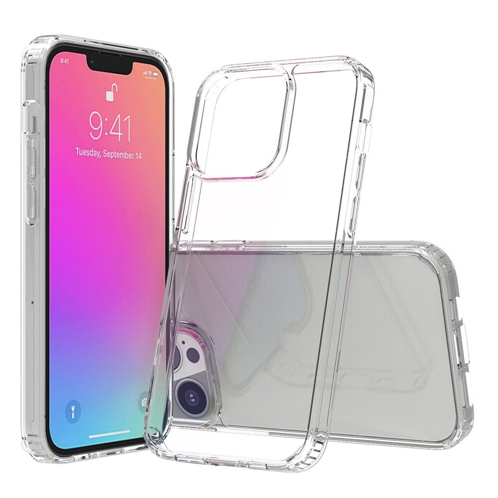 Funda híbrida Crystal Hybrid para iPhone 13 Pro, transparente