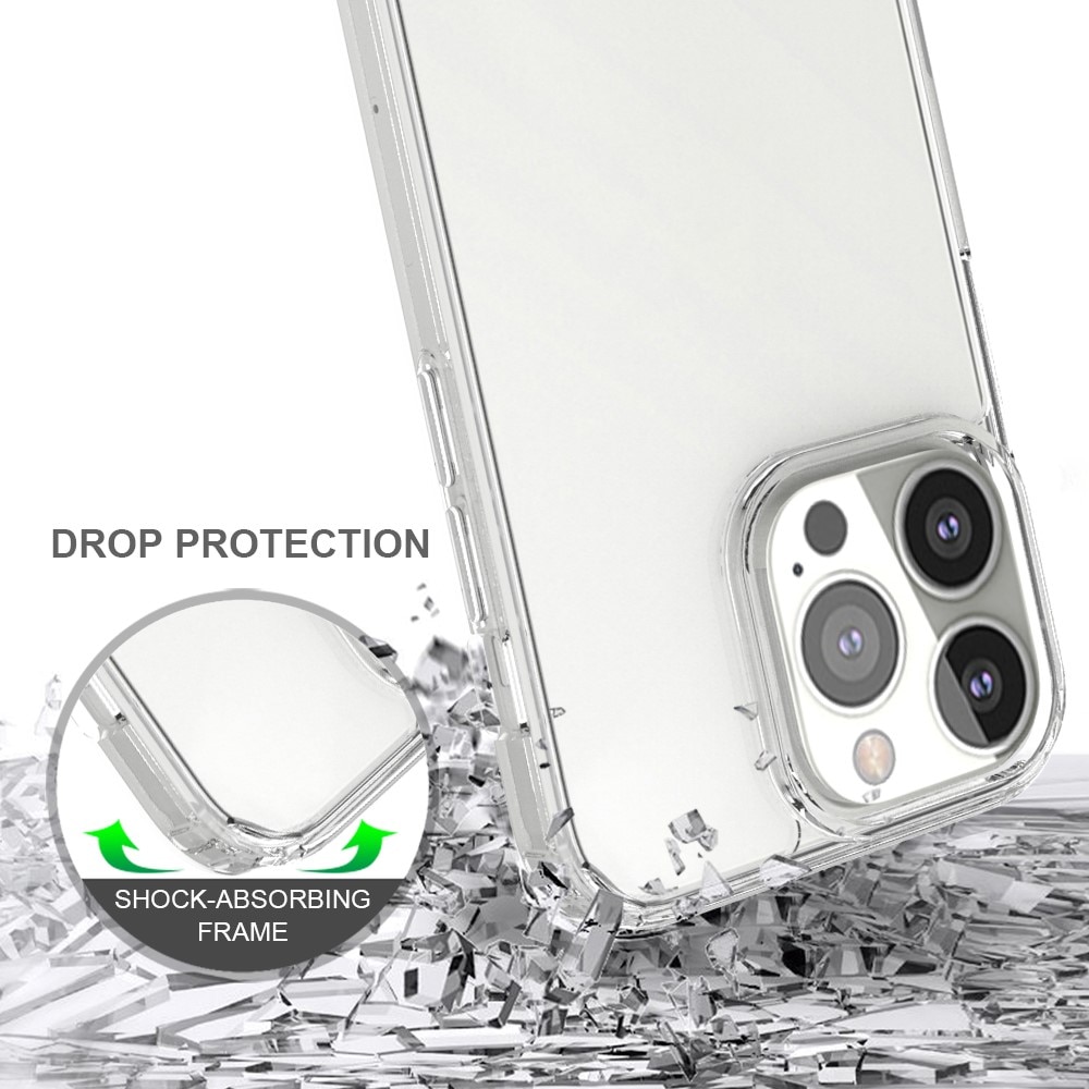 Funda híbrida Crystal Hybrid para iPhone 13 Pro, transparente