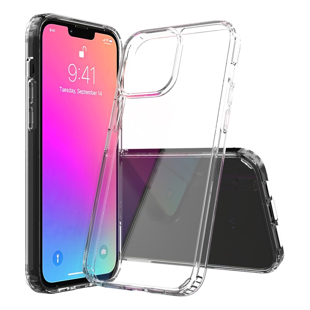 Funda híbrida Crystal Hybrid para iPhone 13 Pro Max, transparente