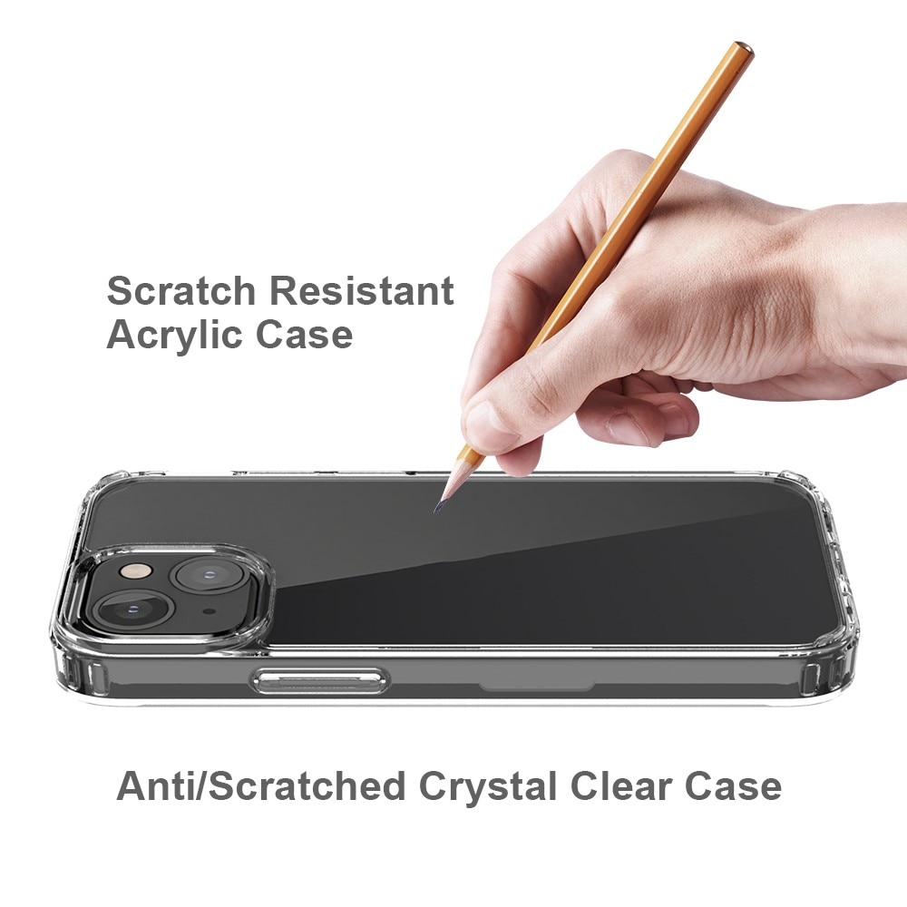 Funda híbrida Crystal Hybrid para iPhone 13 Mini, transparente