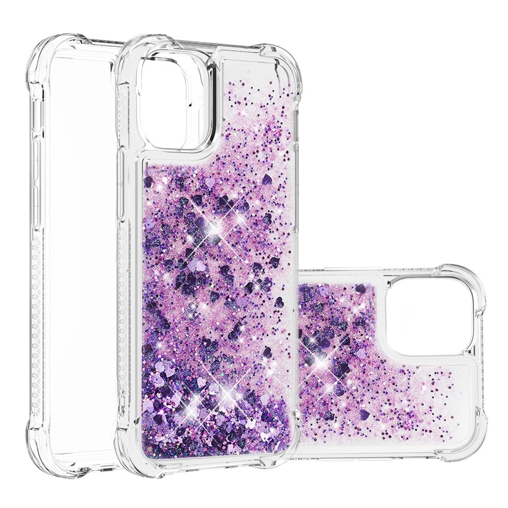 Funda Glitter Powder TPU iPhone 13 Mini Violeta