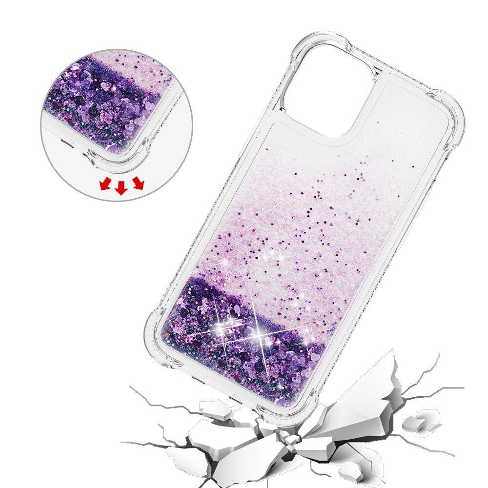 Funda Glitter Powder TPU iPhone 13 Mini Violeta