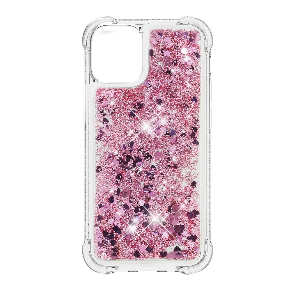 Funda Glitter Powder TPU iPhone 13 Oro rosa