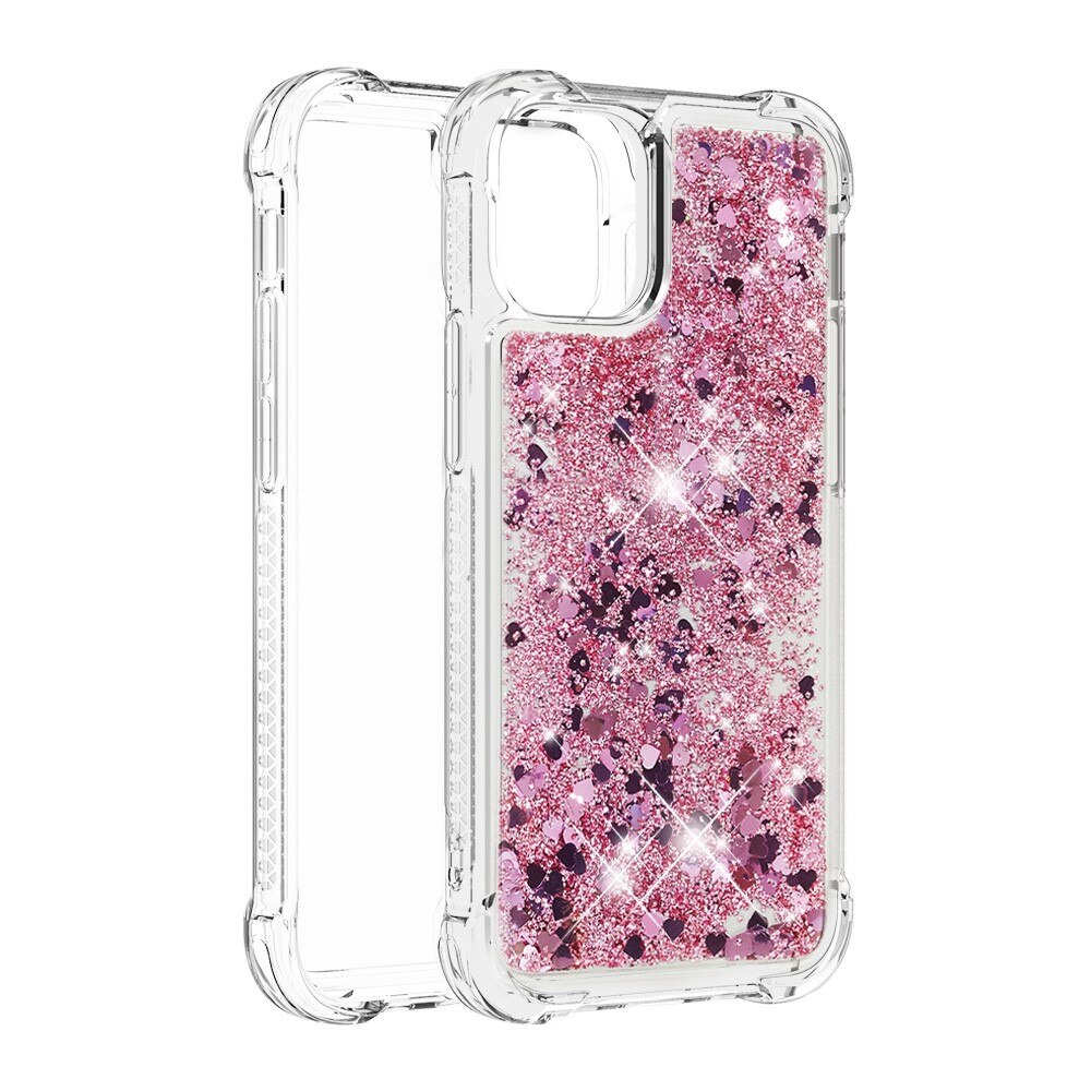 Funda Glitter Powder TPU iPhone 13 Oro rosa