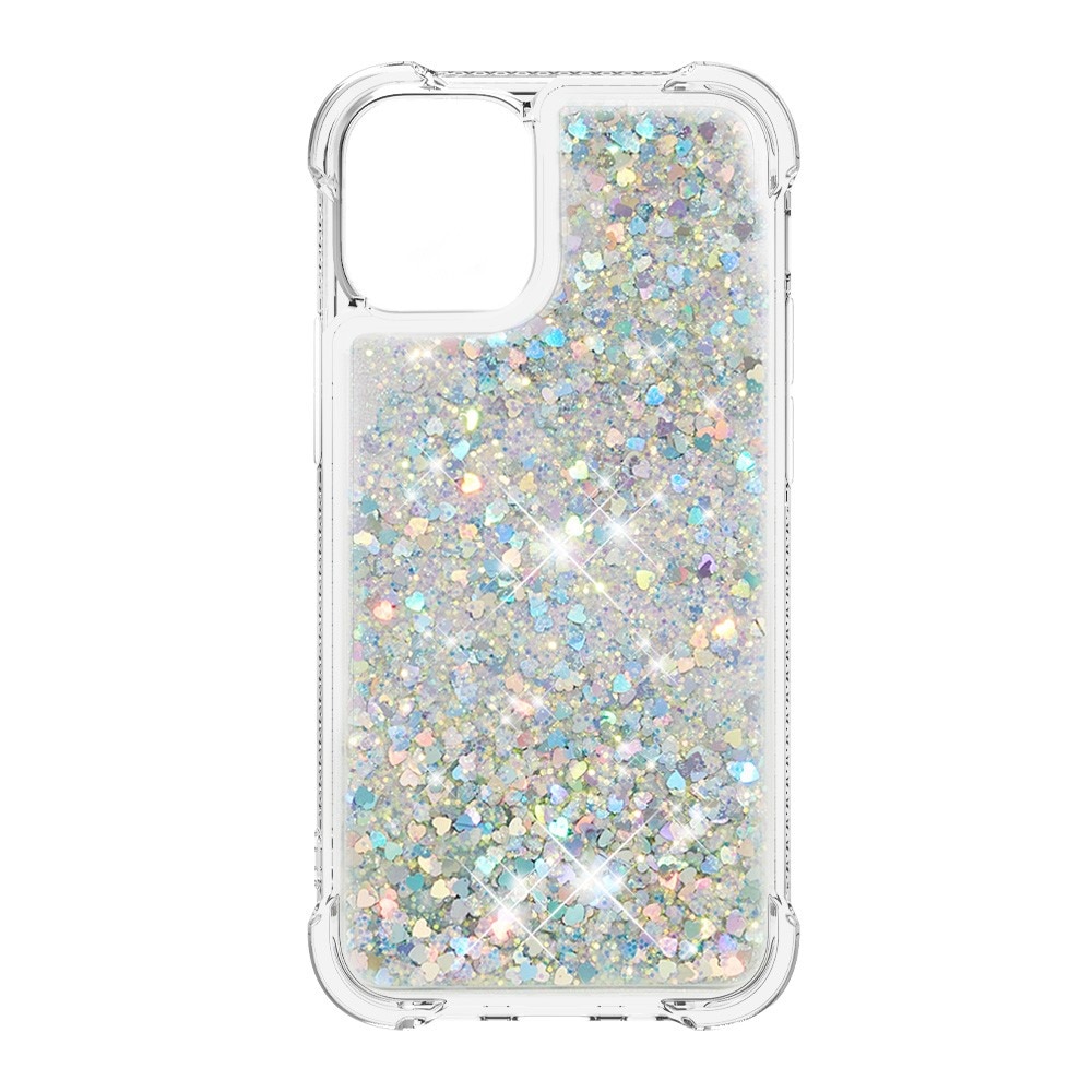 Funda Glitter Powder TPU iPhone 13 Plata