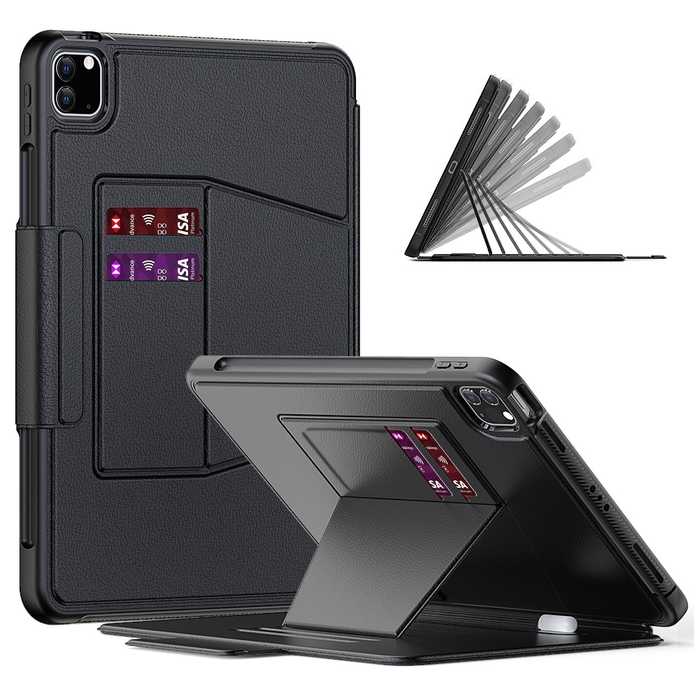 Funda con ranura para tarjetas iPad Pro 11 2nd Gen (2020) negro