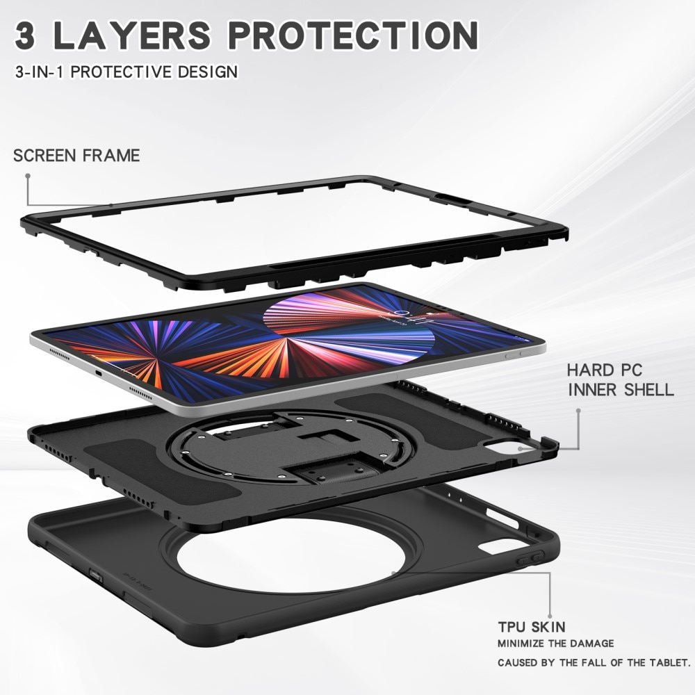 Funda híbrida a prueba de golpes Apple iPad Air 13 (2024) negro