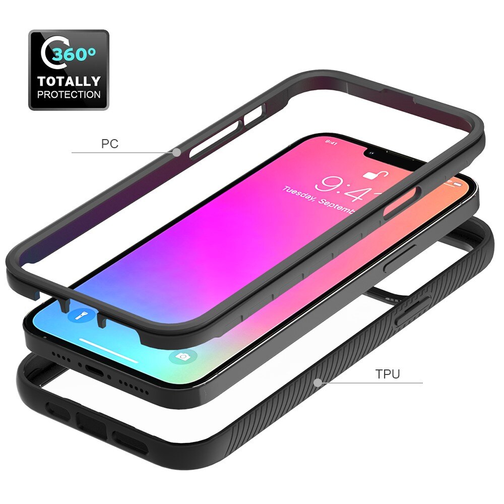 Funda con cobertura total iPhone 13 Pro Max Negro