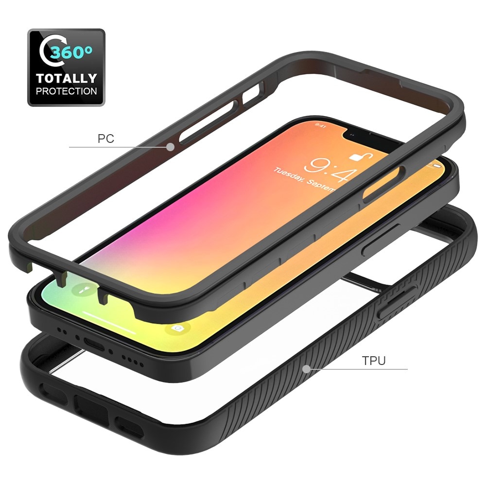 Celly Funda iPhone 13 Mini Cromo Negro