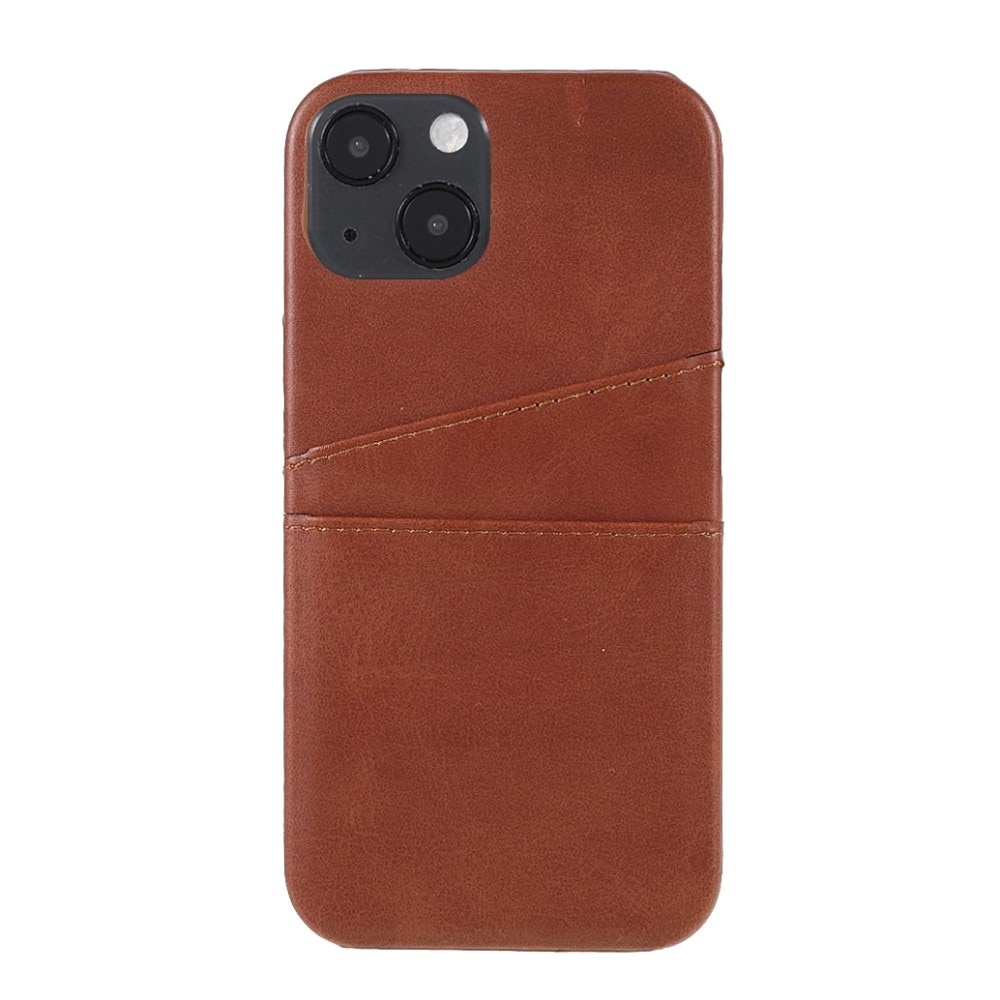 Funda Card Slots iPhone 13 Mini Marrón