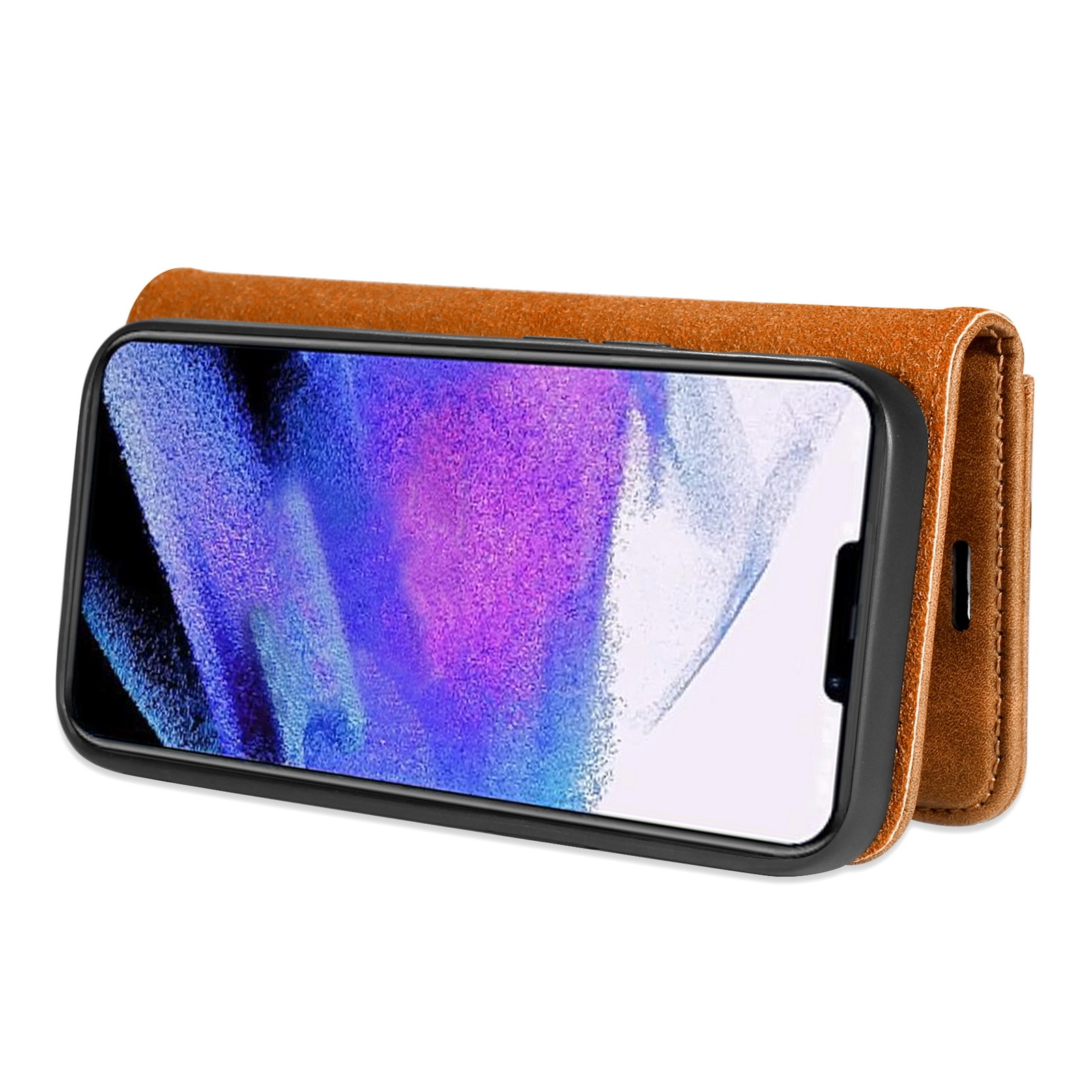 Cartera Magnet Wallet iPhone 13 Pro Max Cognac