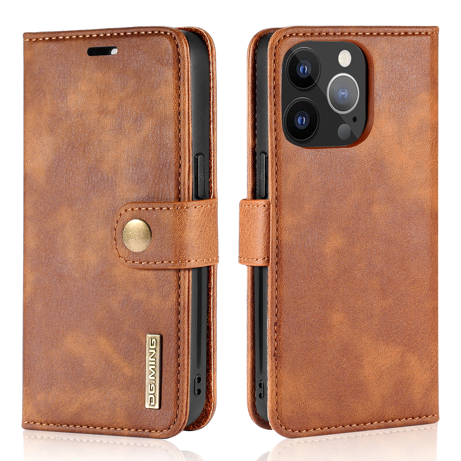 Cartera Magnet Wallet iPhone 13 Pro Max Cognac