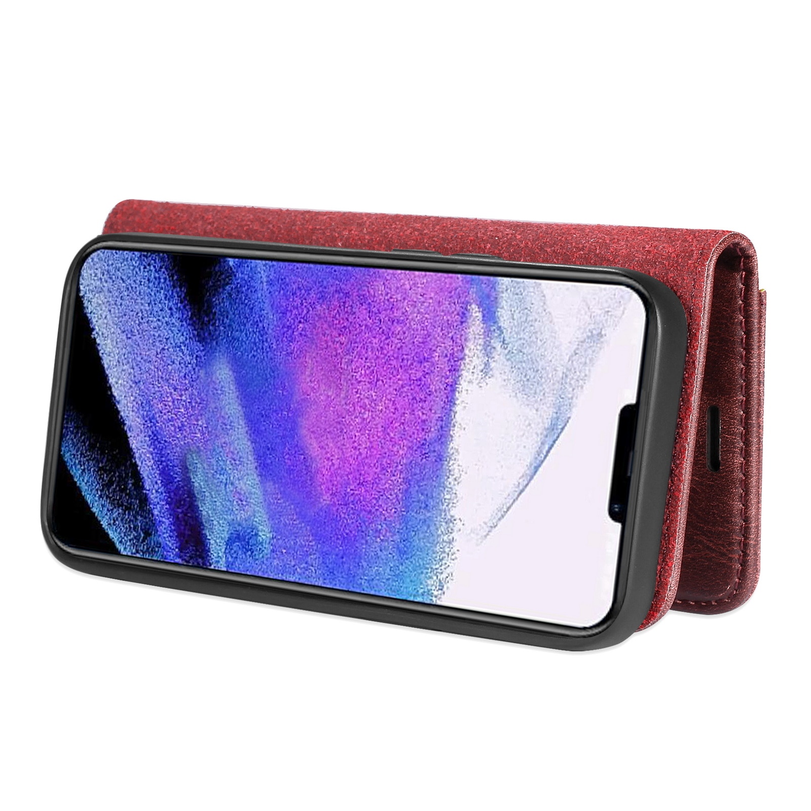 Cartera Magnet Wallet iPhone 13 Pro Max Rojo