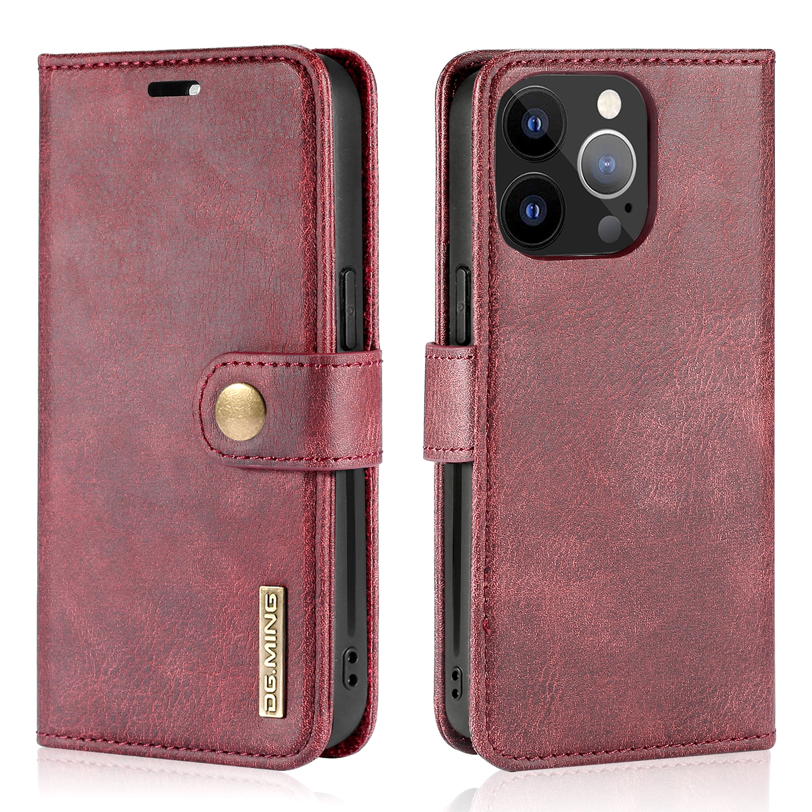 Cartera Magnet Wallet iPhone 13 Pro Max Rojo