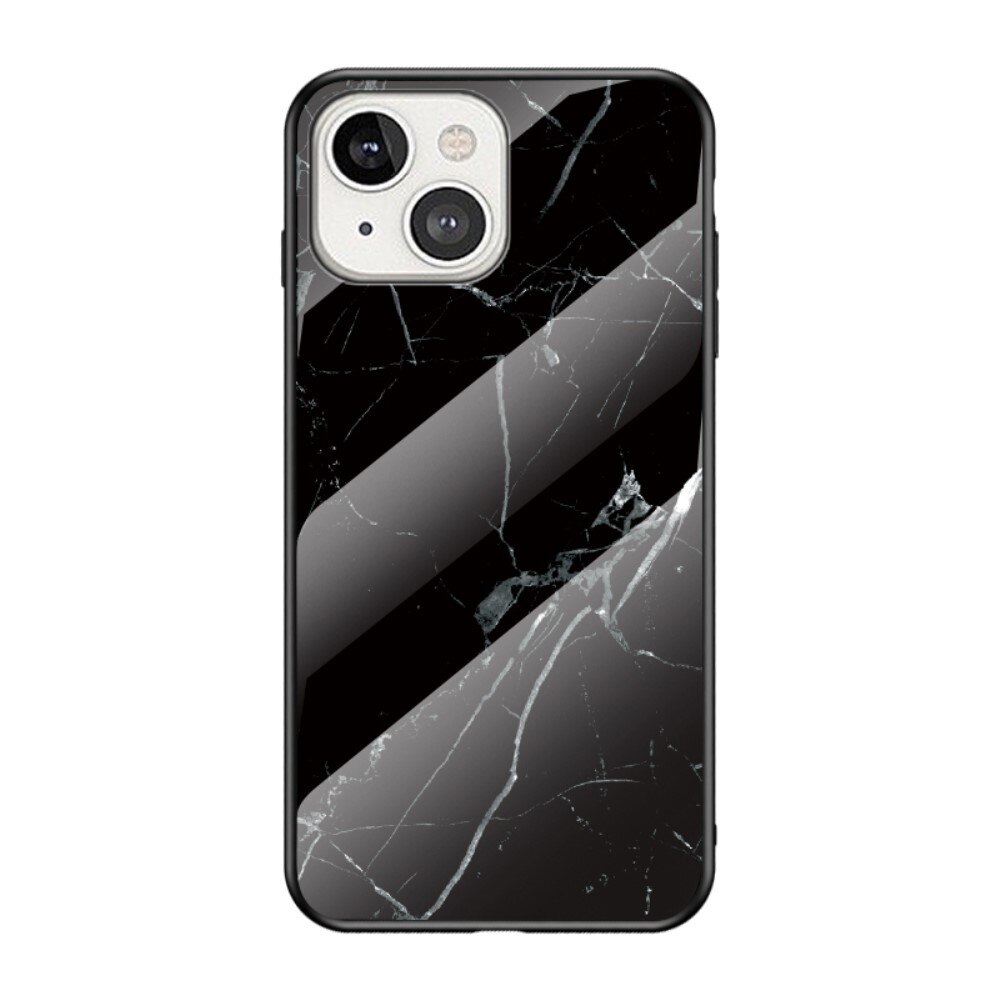 Funda vidrio templado iPhone 13 Mini Mármol negro