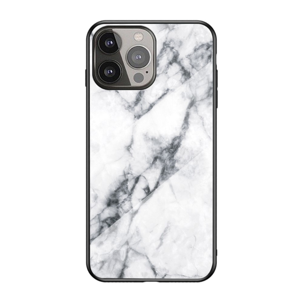 Funda vidrio templado iPhone 13 Pro Mármol blanco