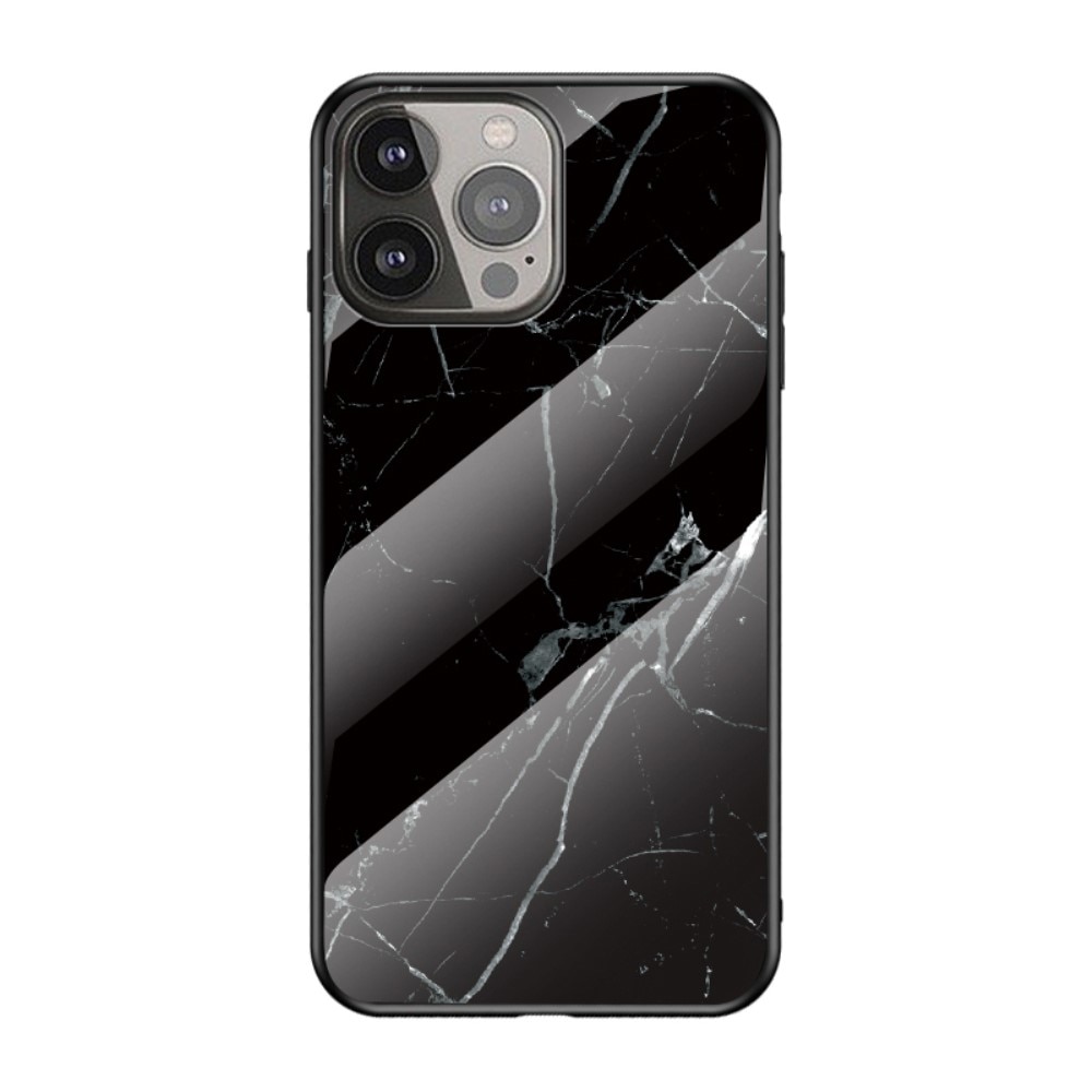 Funda vidrio templado iPhone 13 Pro Mármol negro