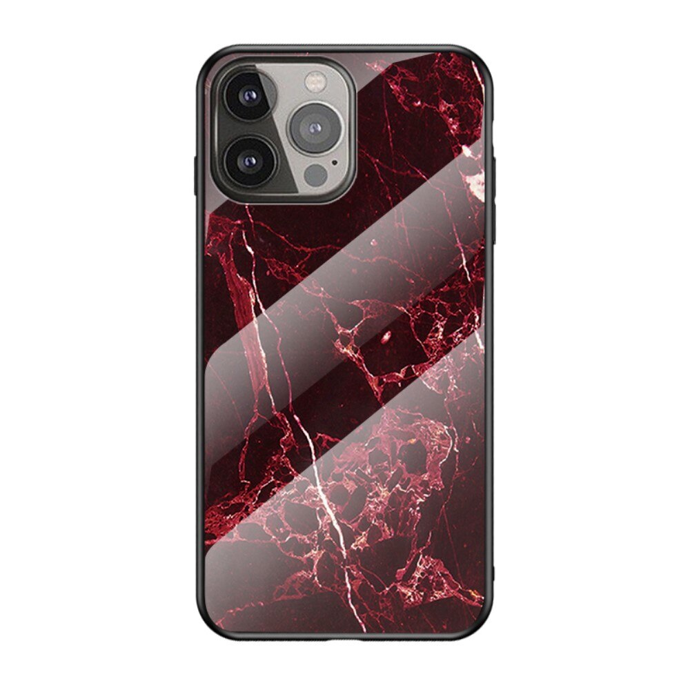 Funda vidrio templado iPhone 13 Pro Max Mármol rojo