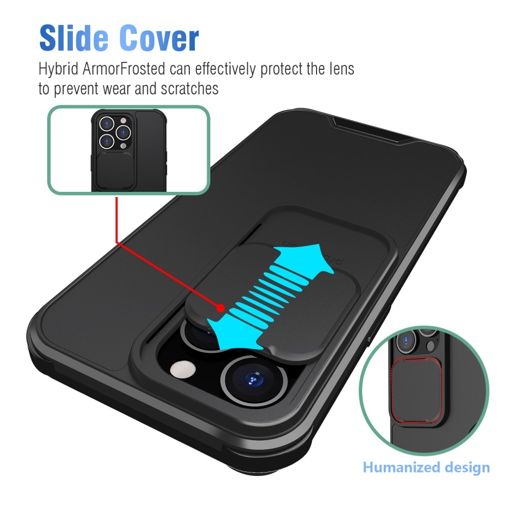 Funda con protección para cámaras iPhone 13 Pro Negro