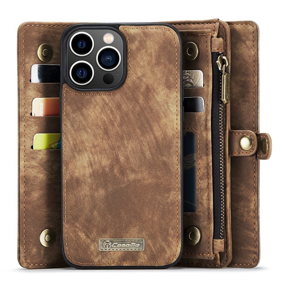 Cartera Multi-Slot iPhone 13 Pro Marrón