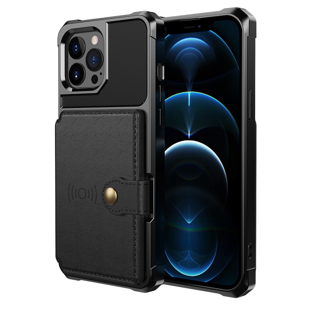 Funda con tarjetero Tough Multi-slot iPhone 13 Pro Negro