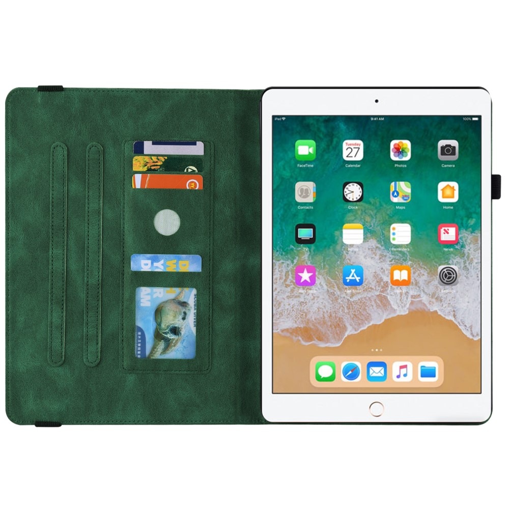 Funda de cuero con mariposas iPad Air 9.7 1st Gen (2013) verde