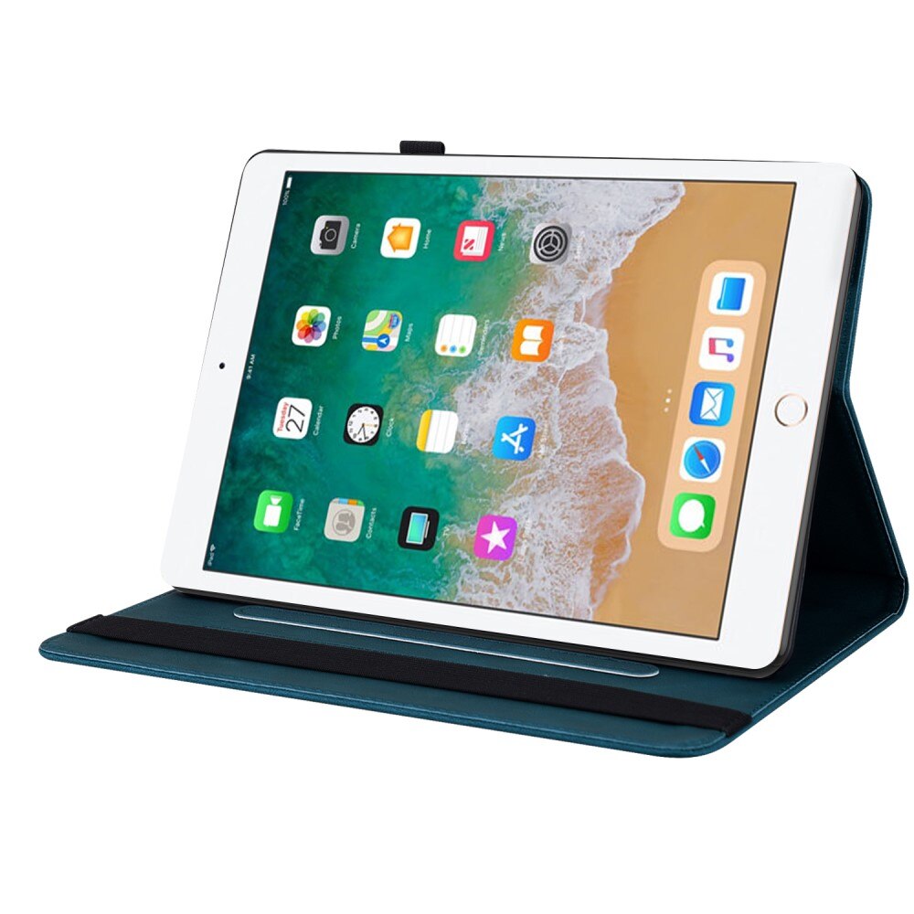 Funda de cuero con mariposas Apple iPad Air 2 9.7 (2014) Azul
