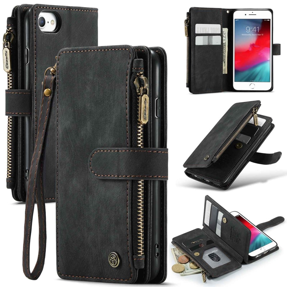 Cartera Zipper iPhone 6/6s negro