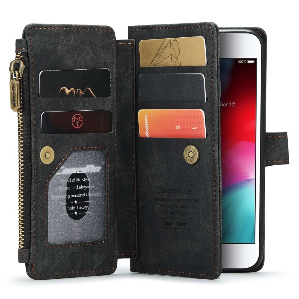 Cartera Zipper iPhone SE 2020 Negro