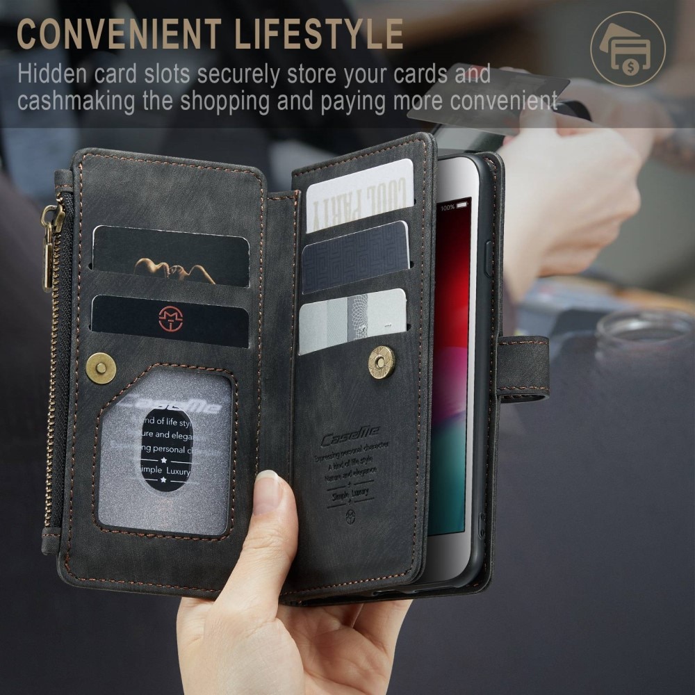 Cartera Zipper iPhone SE 2020 Negro