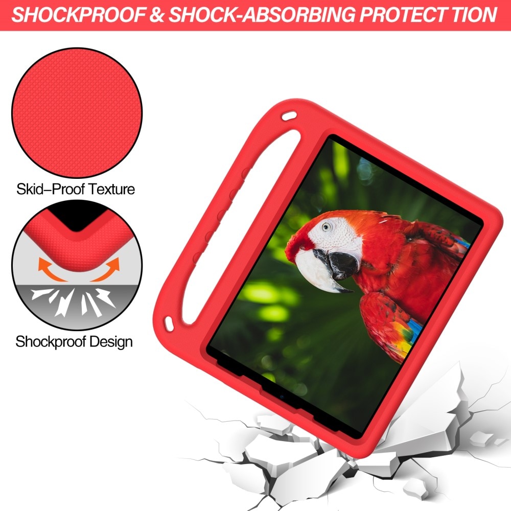 Funda EVA con asa para niños para iPad Pro 11 4th Gen (2022) rojo