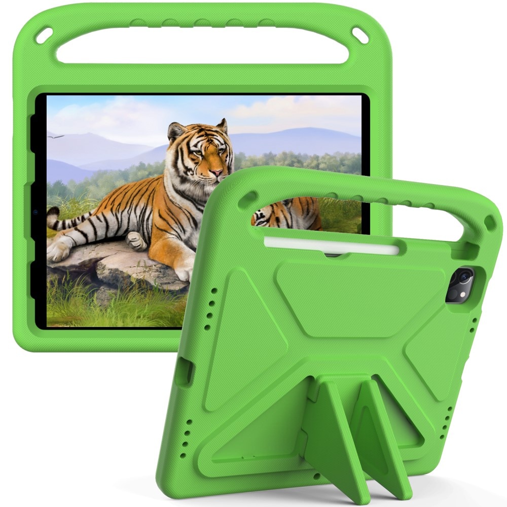 Funda EVA con asa para niños para iPad Pro 11 4th Gen (2022) verde