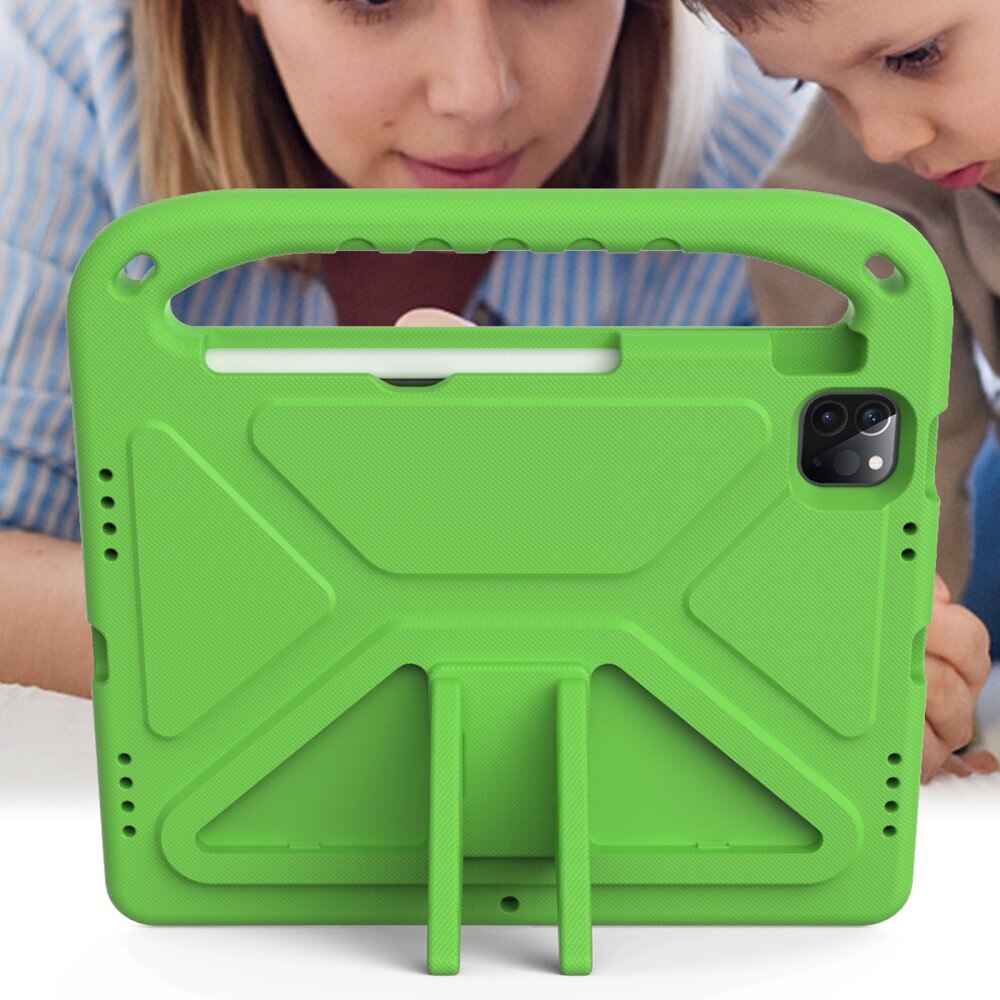 Funda EVA con asa para niños para iPad Pro 11 3rd Gen (2021) verde